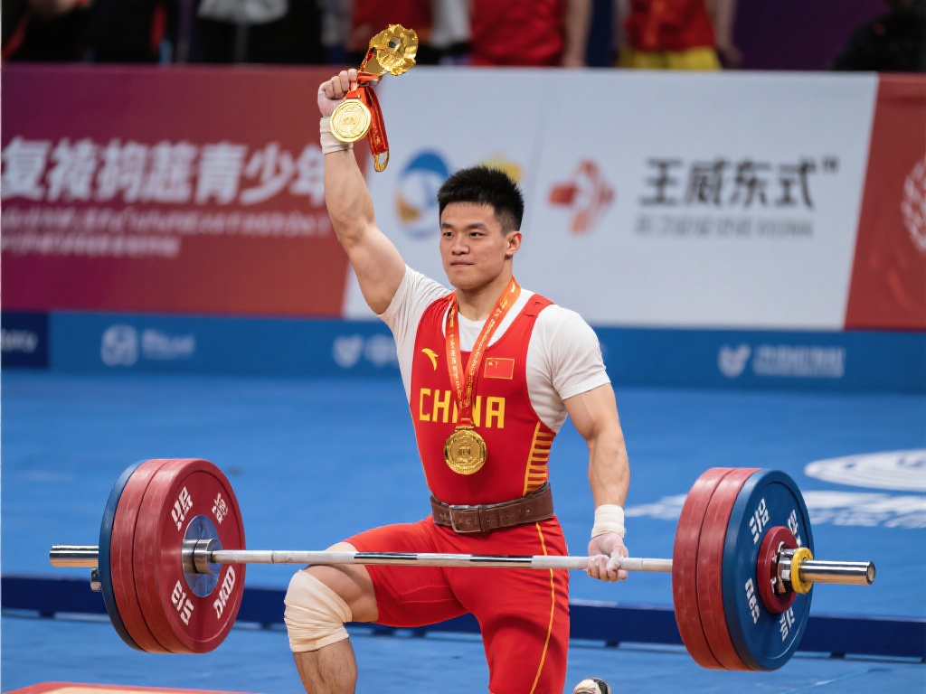 王威东勇夺举重男子55公斤级双金荣耀